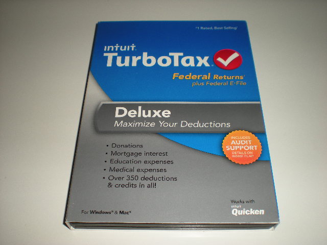 2004 TaxCut Federal DELUXE turbo NEW Tax Cut sealed CD ! 
